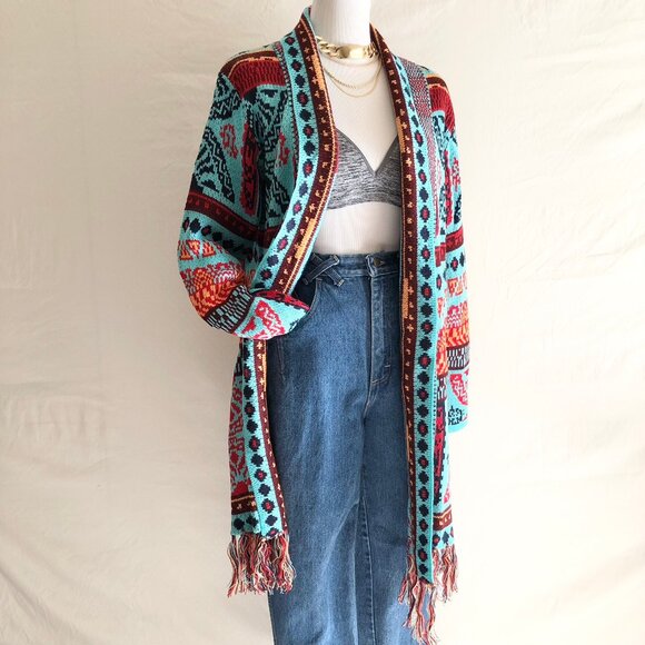 Boho Fringe Cardigan Sweater - Picture 12 of 12